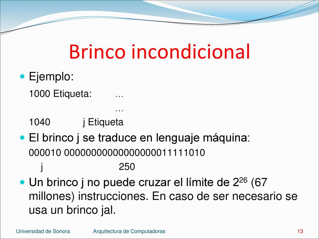 Brinco incondicional Ejemplo: 1000 Etiqueta: …