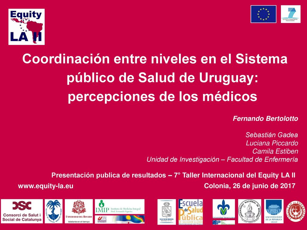 Coordinación entre niveles en el Sistema público de Salud de Uruguay: percepciones de los médicos