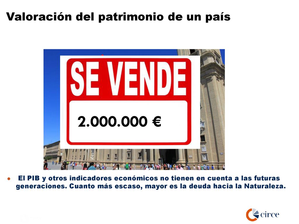€ SE VENDE Valoración del patrimonio de un país