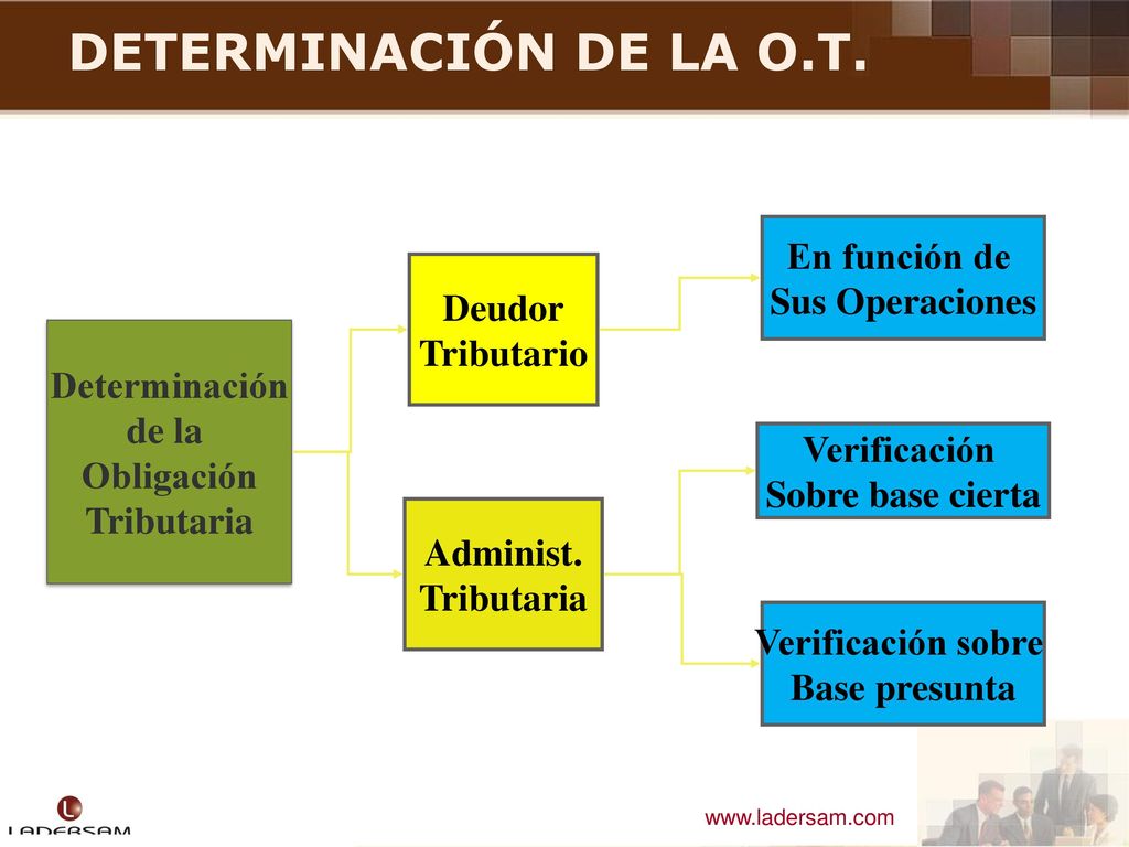 DETERMINACIÓN DE LA O.T. En función de Sus Operaciones Deudor