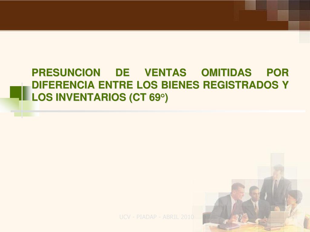 PRESUNCION DE VENTAS OMITIDAS POR DIFERENCIA ENTRE LOS BIENES REGISTRADOS Y LOS INVENTARIOS (CT 69°)