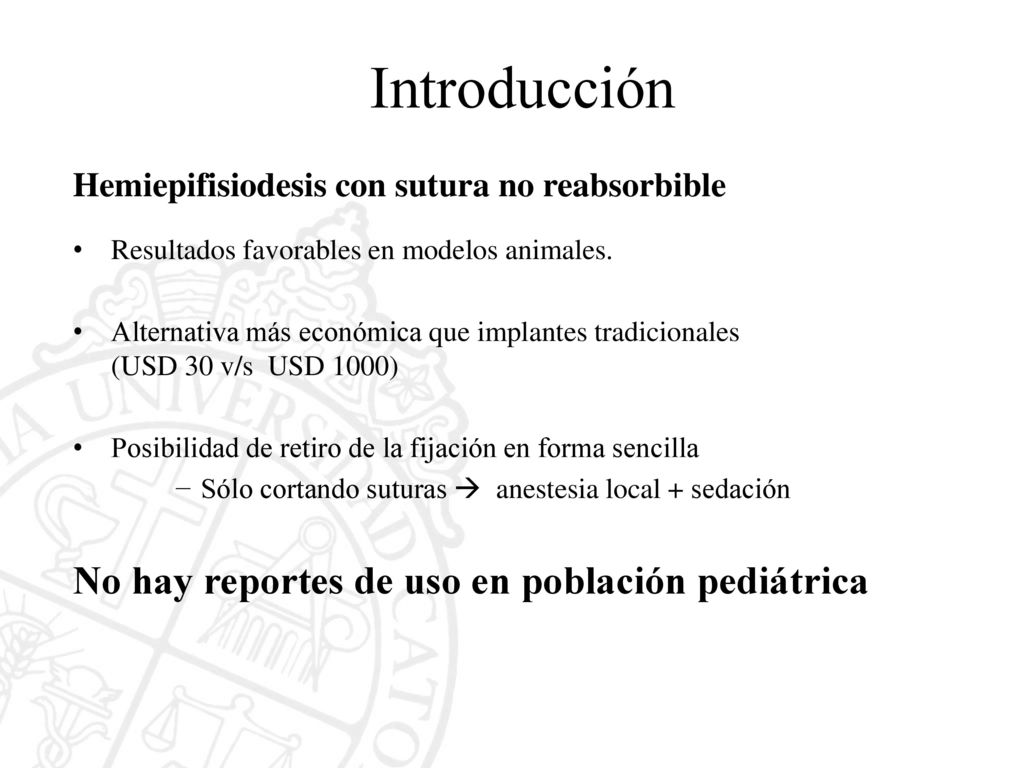 Introducción No hay reportes de uso en población pediátrica