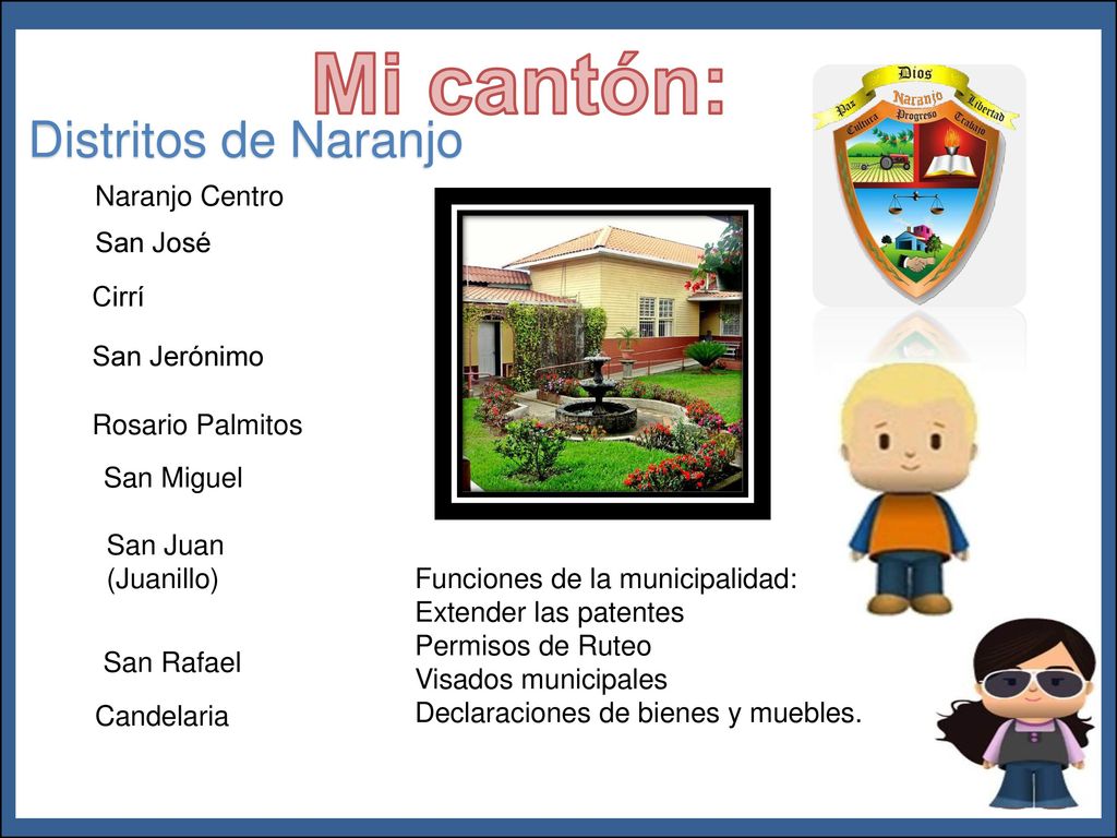 Mi cantón: ¿Qué pasa aquí Distritos de Naranjo Naranjo Centro