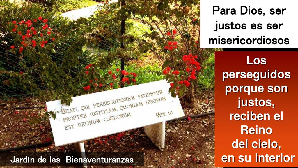 Para Dios, ser justos es ser misericordiosos