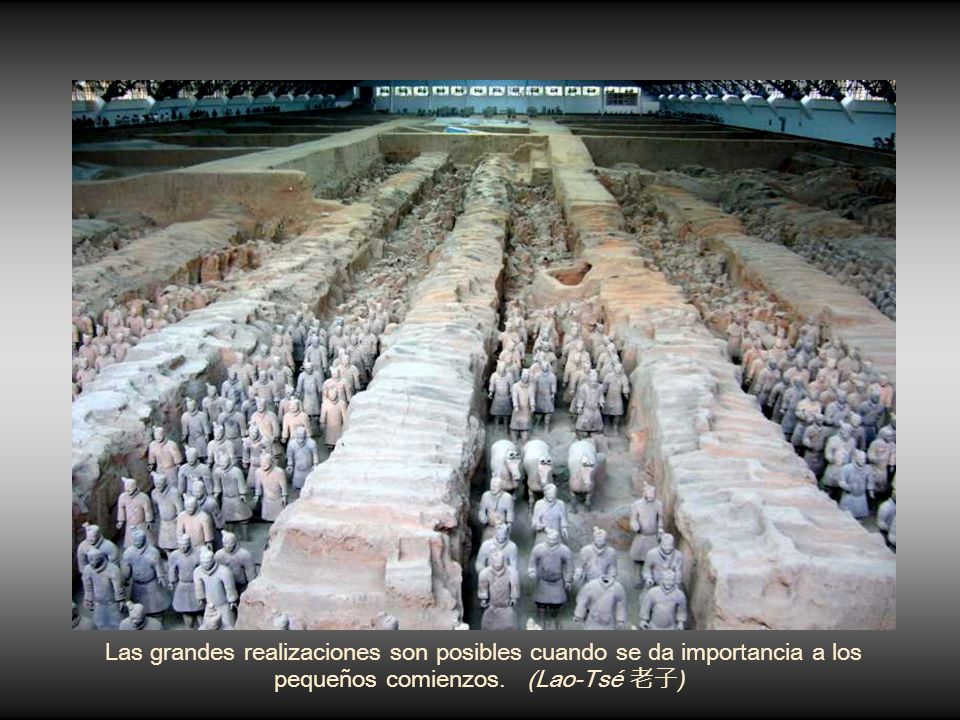 Las grandes realizaciones son posibles cuando se da importancia a los pequeños comienzos.