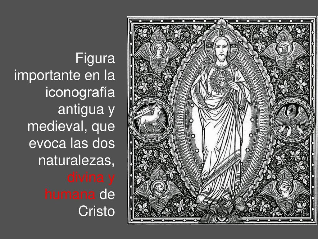 Figura importante en la iconografía antigua y medieval, que evoca las dos naturalezas, divina y humana de Cristo