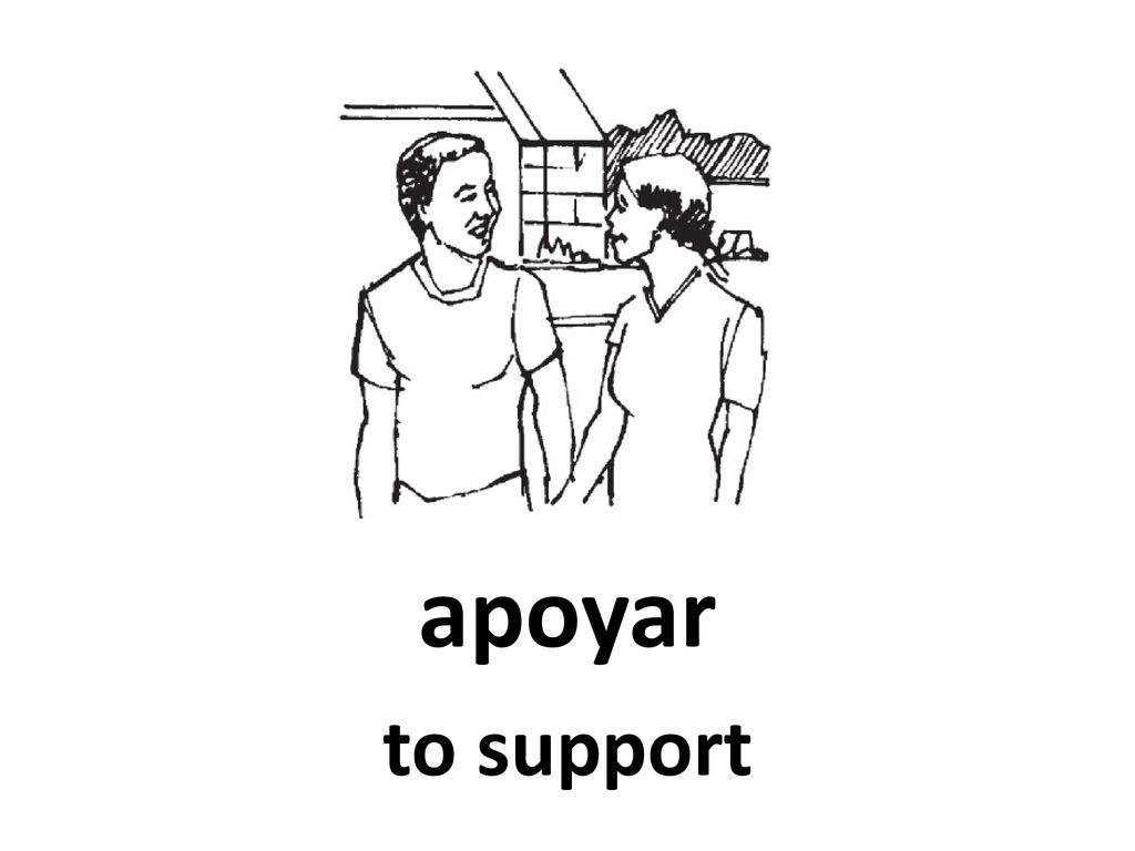apoyar to support