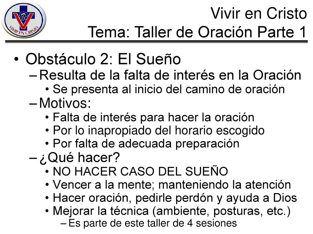 Obstáculo 2: El Sueño Resulta de la falta de interés en la Oración