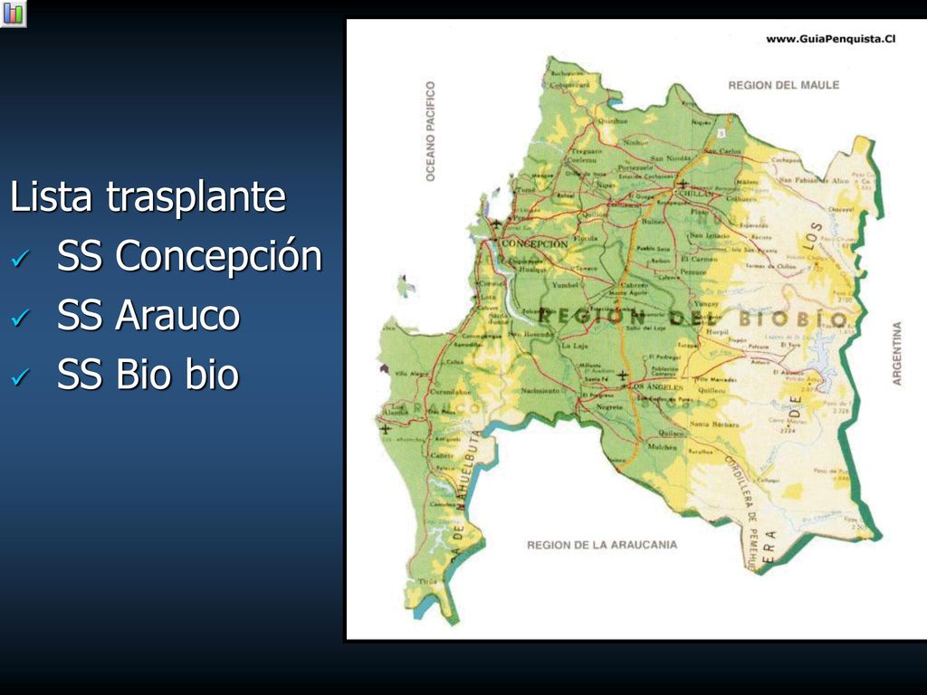 Lista trasplante SS Concepción SS Arauco SS Bio bio