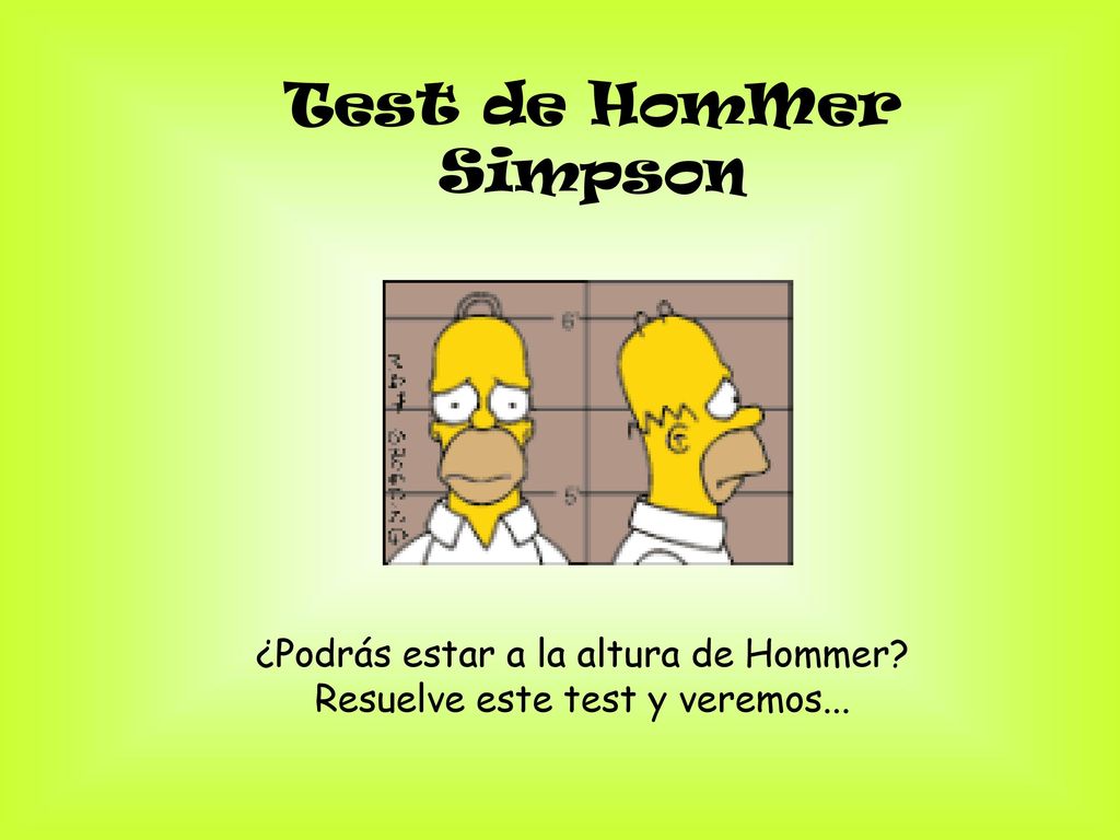 Test de HomMer Simpson ¿Podrás estar a la altura de Hommer