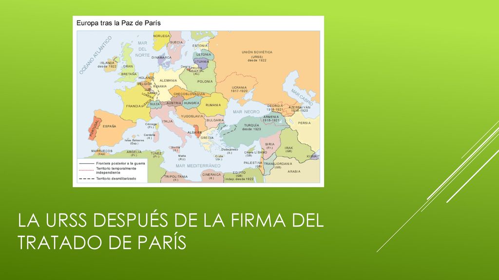 La urss después de la firma del tratado de París