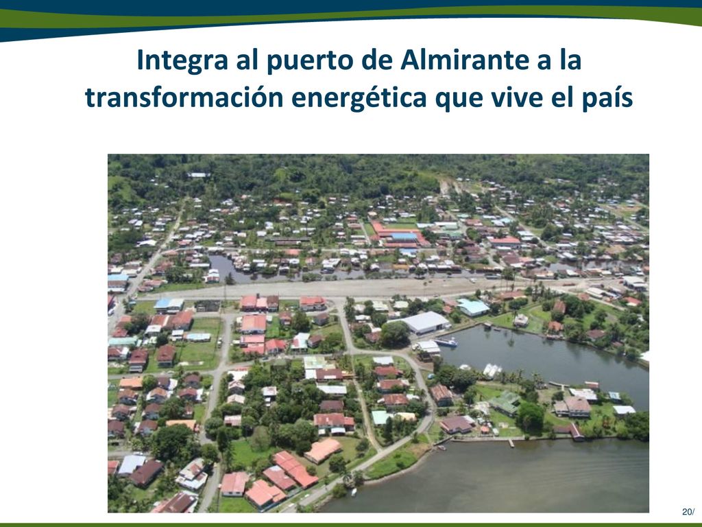 Integra al puerto de Almirante a la transformación energética que vive el país