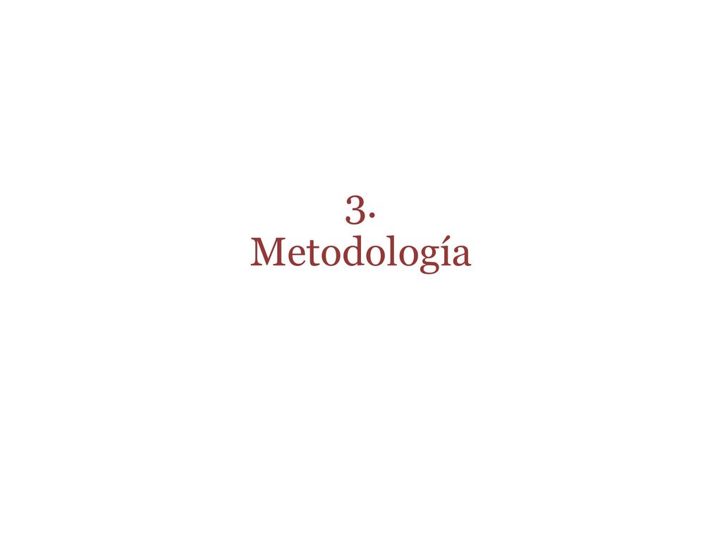 3. Metodología
