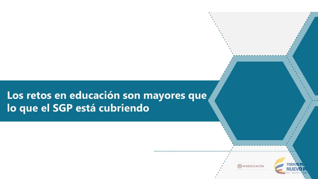 Los retos en educación son mayores que lo que el SGP está cubriendo
