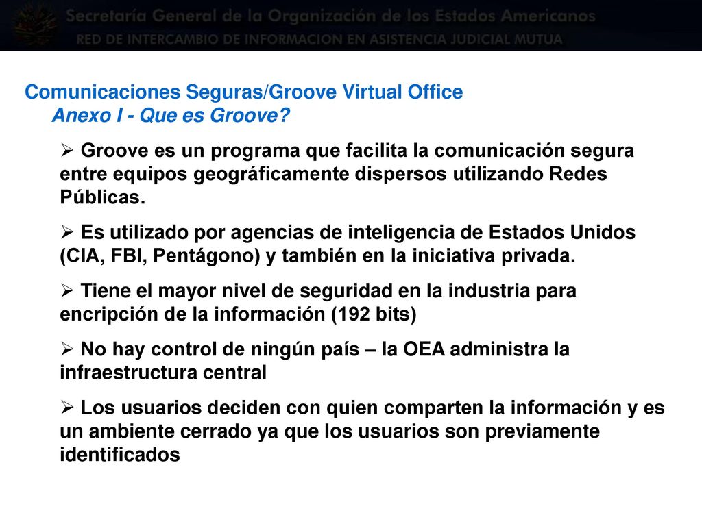 Comunicaciones Seguras/Groove Virtual Office Anexo I - Que es Groove