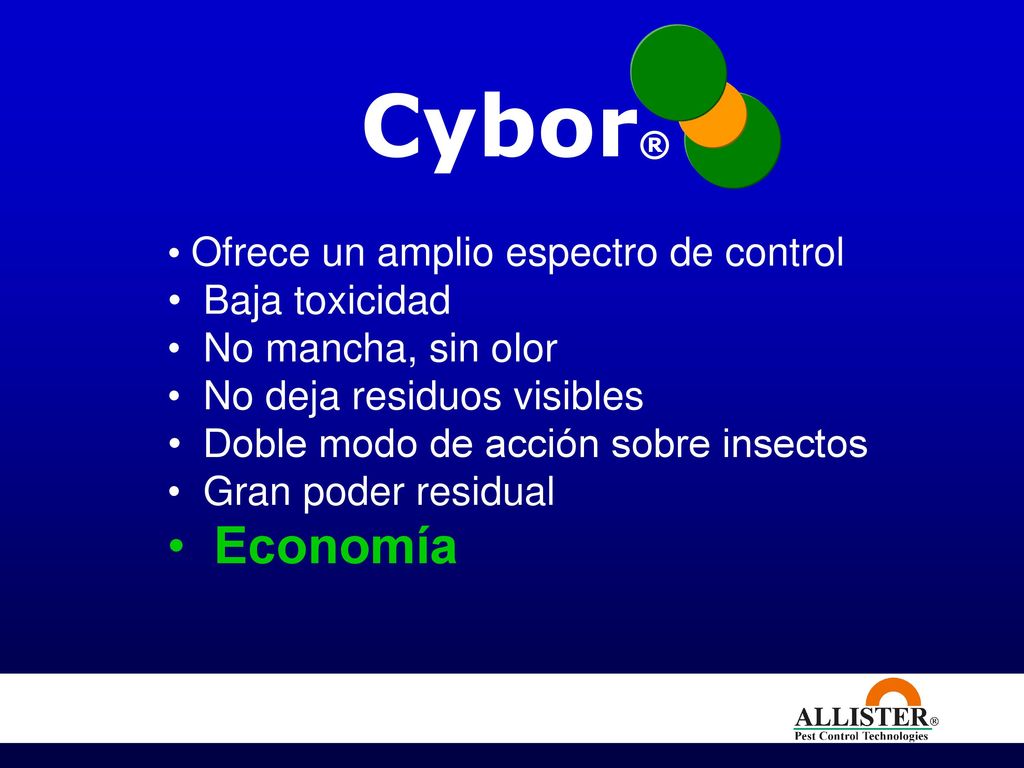 Cybor® Economía Ofrece un amplio espectro de control Baja toxicidad