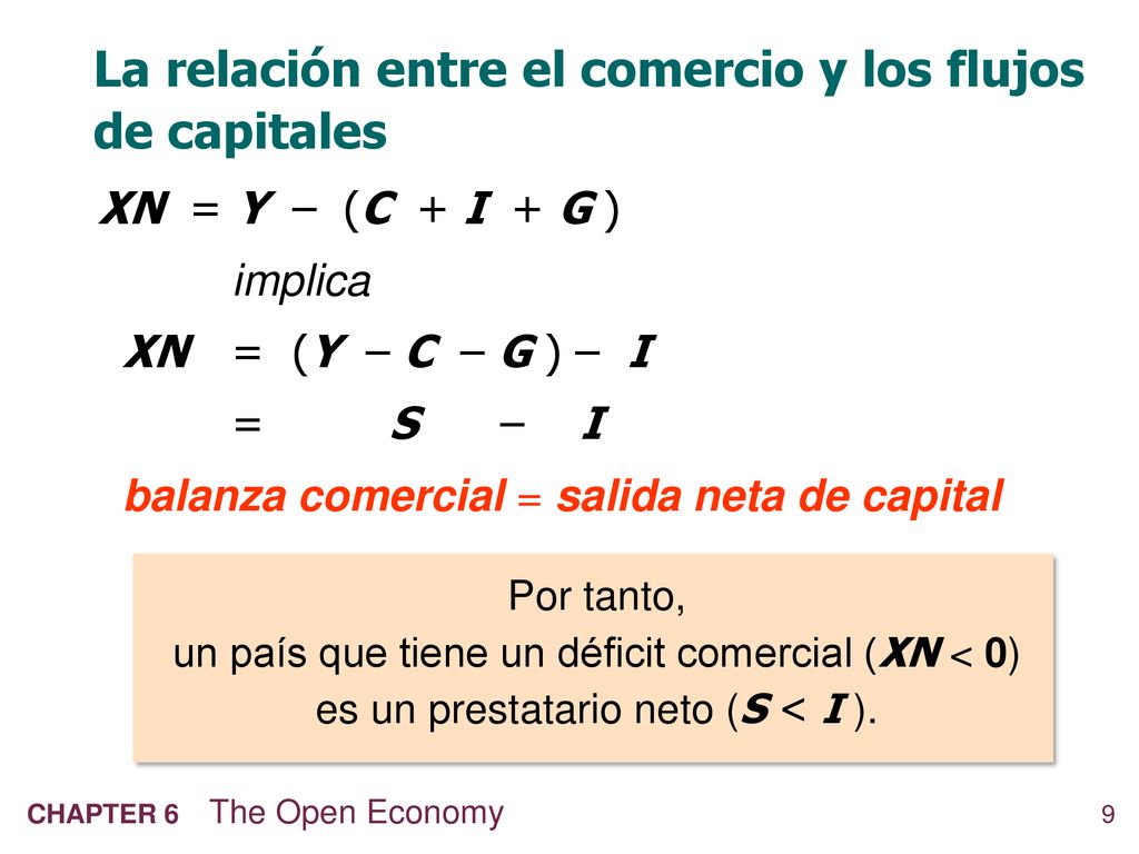 La relación entre el comercio y los flujos de capitales