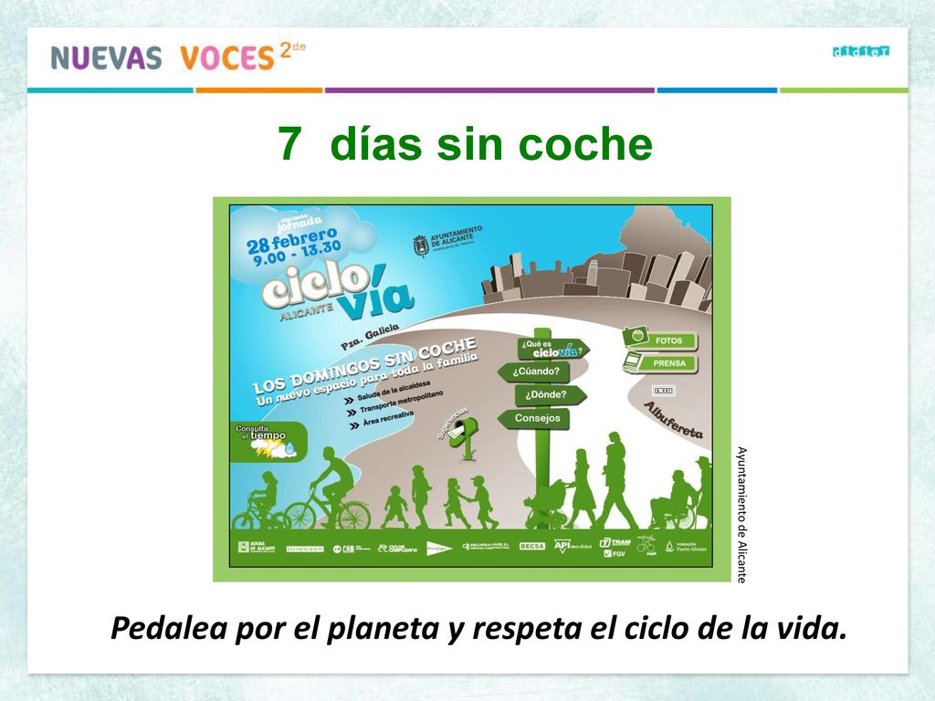 Pedalea por el planeta y respeta el ciclo de la vida.