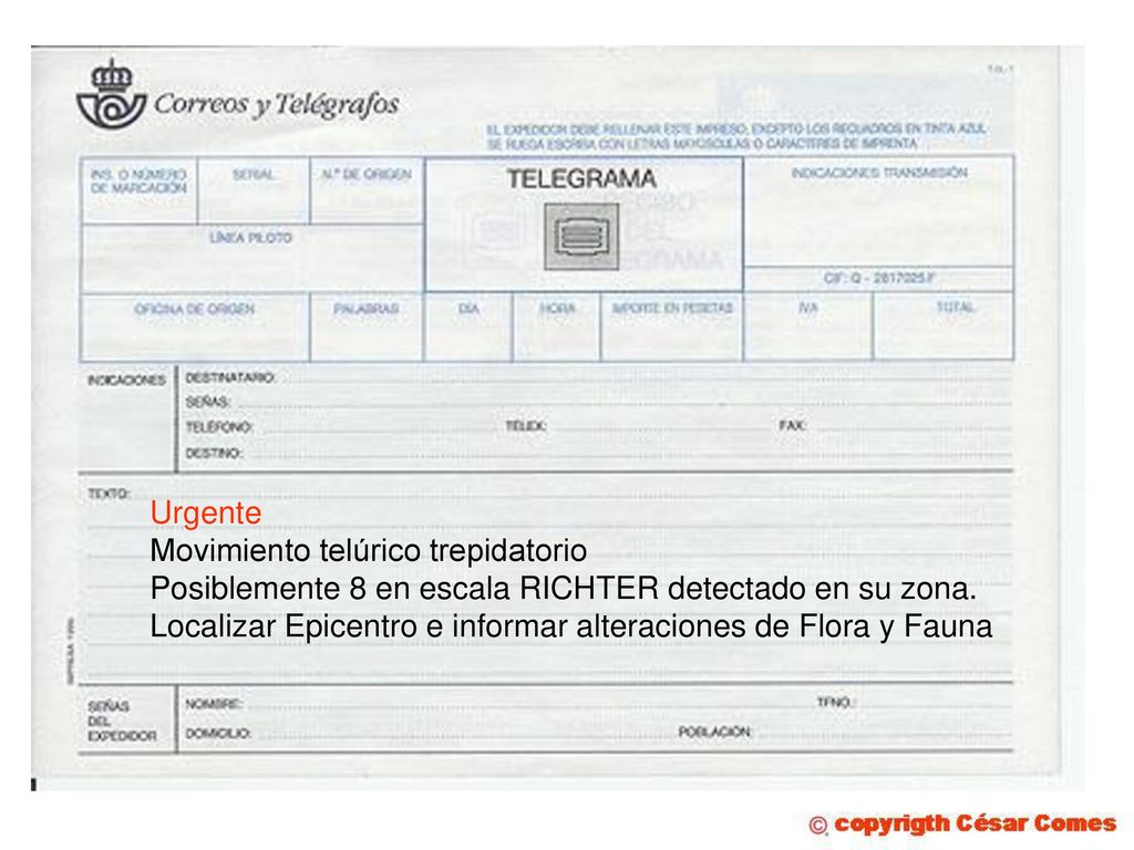 Urgente Movimiento telúrico trepidatorio Posiblemente 8 en escala RICHTER detectado en su zona.