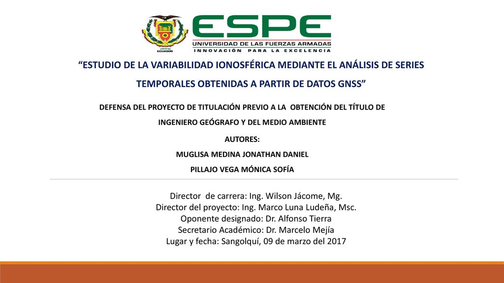 ESTUDIO DE LA VARIABILIDAD IONOSFÉRICA MEDIANTE EL ANÁLISIS DE SERIES TEMPORALES OBTENIDAS A PARTIR DE DATOS GNSS