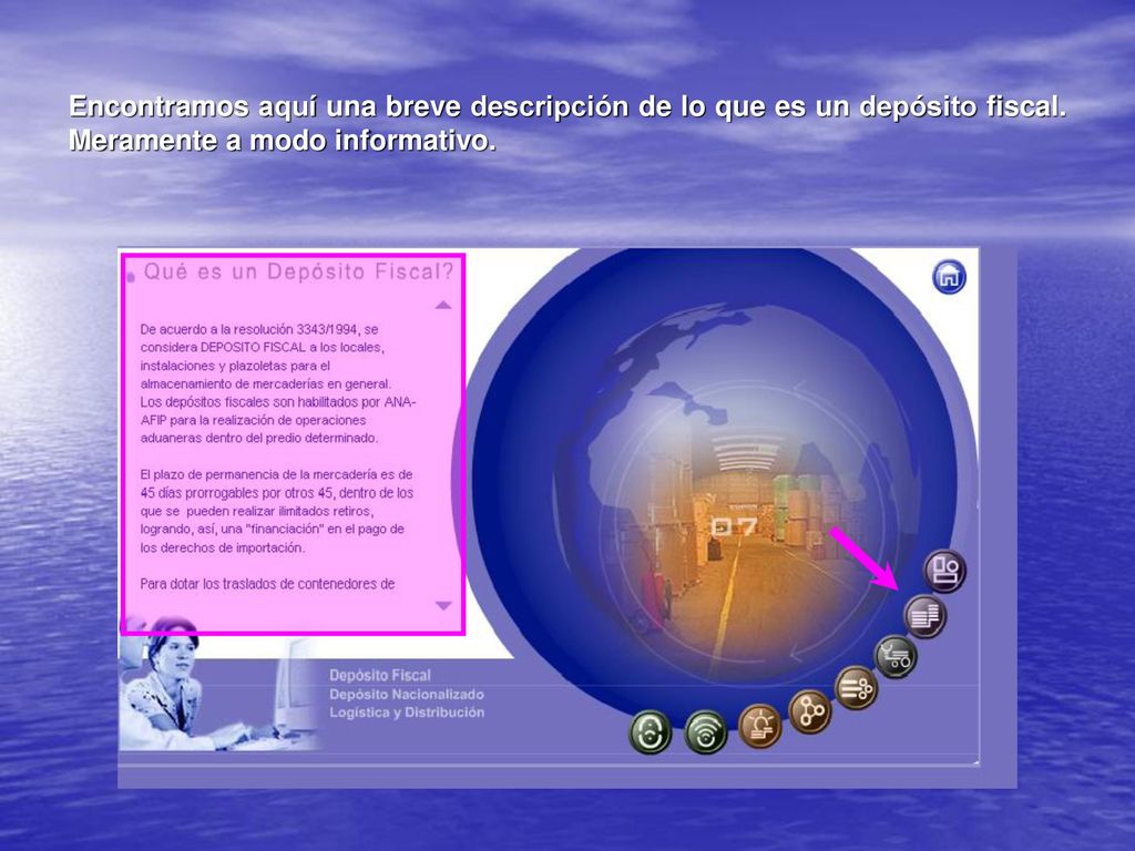 Encontramos aquí una breve descripción de lo que es un depósito fiscal