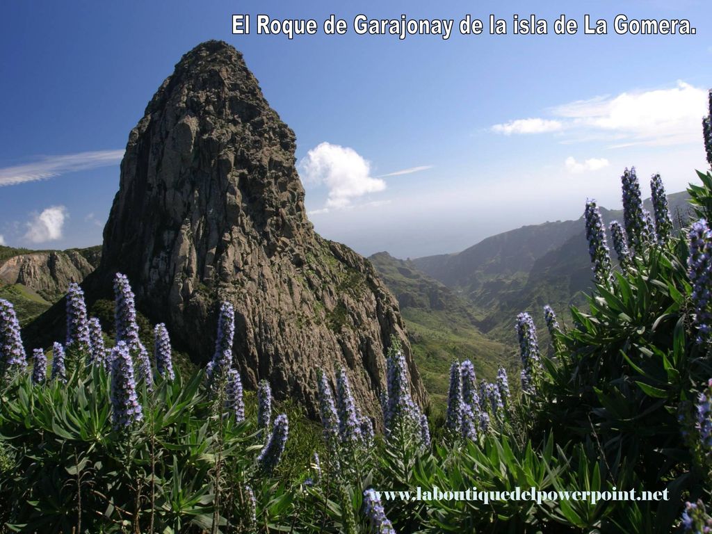 El Roque de Garajonay de la isla de La Gomera.