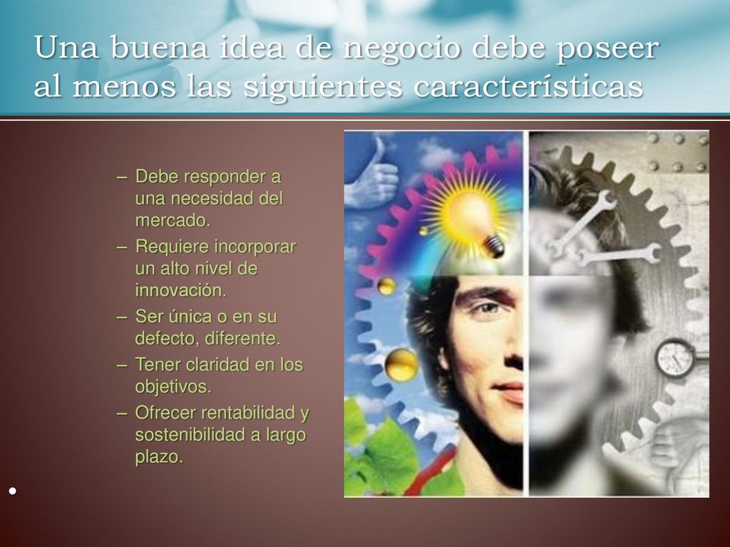 Una buena idea de negocio debe poseer al menos las siguientes características