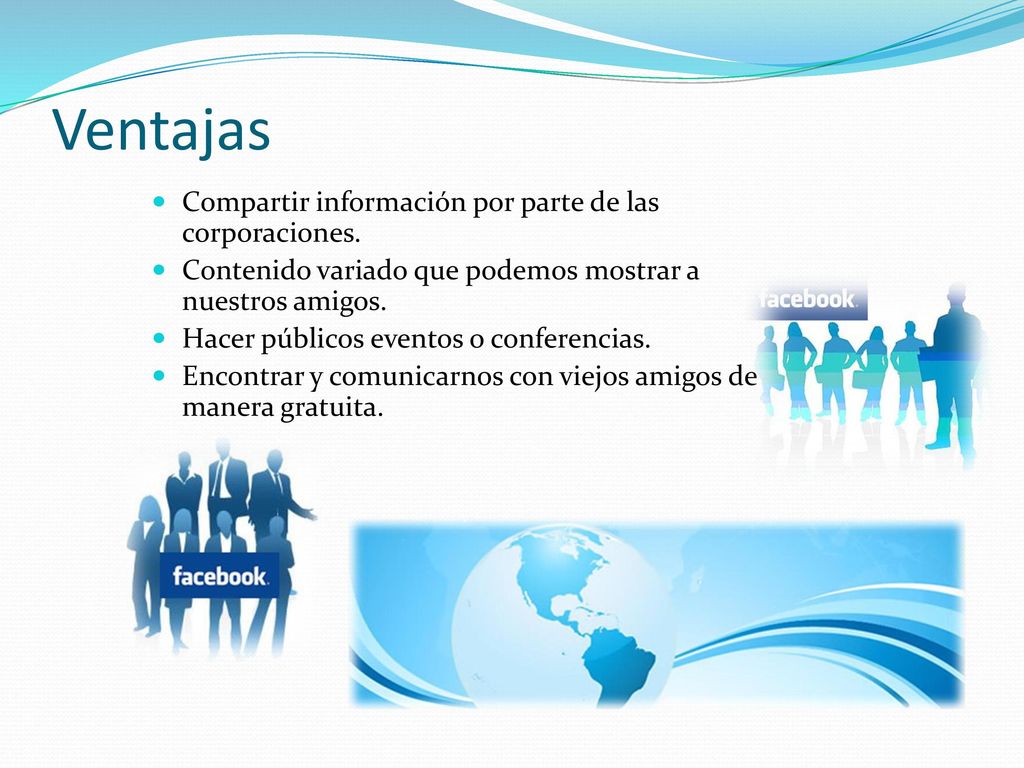 Ventajas Compartir información por parte de las corporaciones.