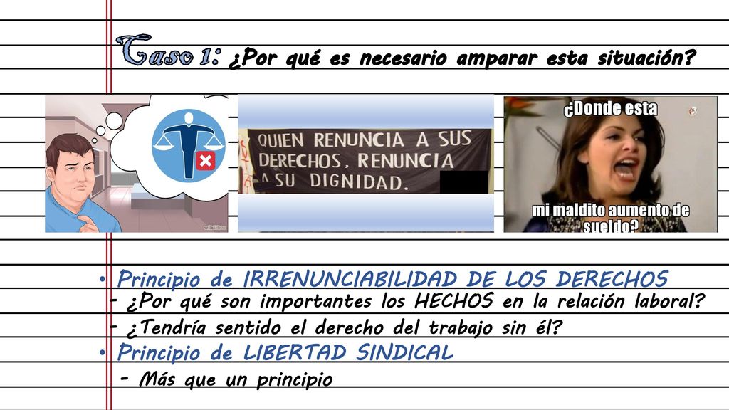 Caso 1: ¿Por qué es necesario amparar esta situación