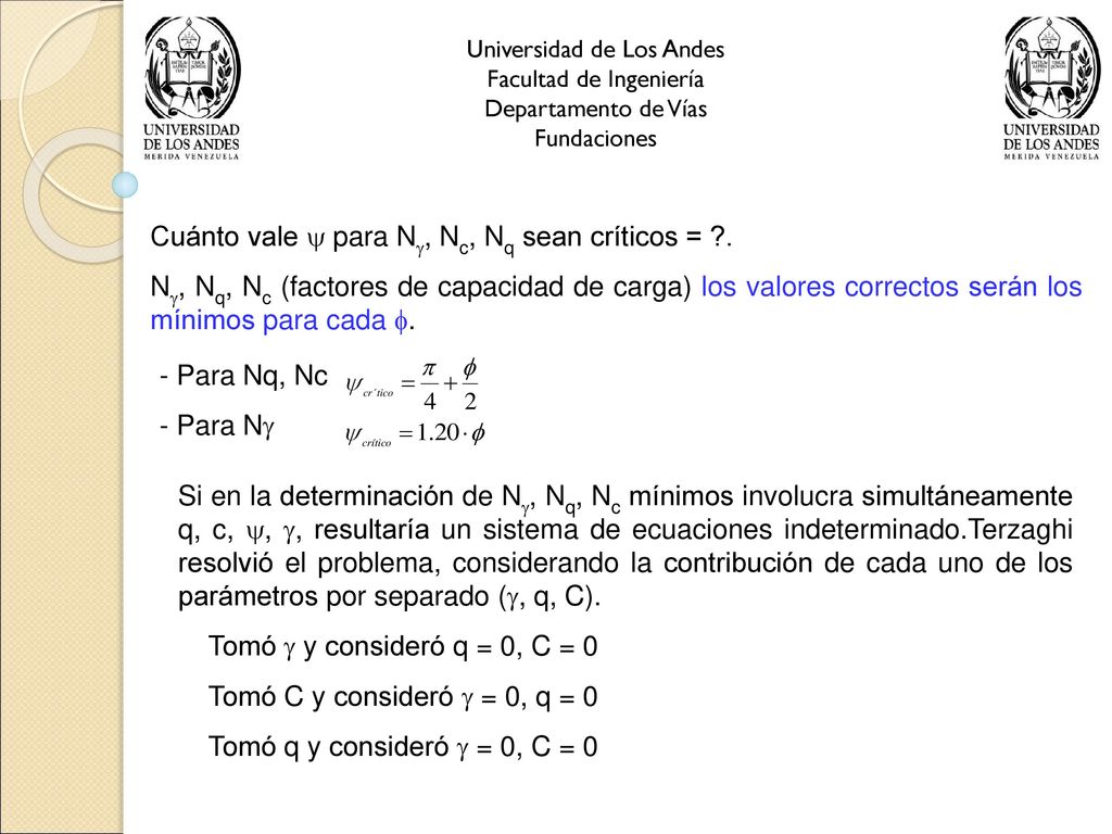 Cuánto vale  para N, Nc, Nq sean críticos = .