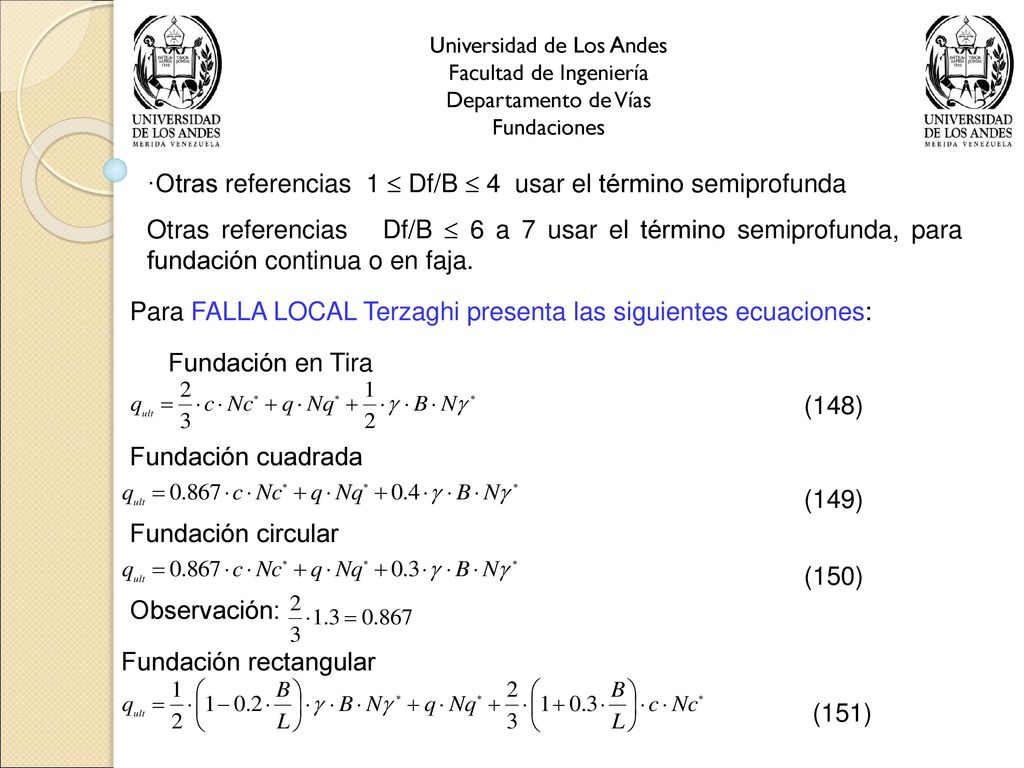 ·Otras referencias 1  Df/B  4 usar el término semiprofunda