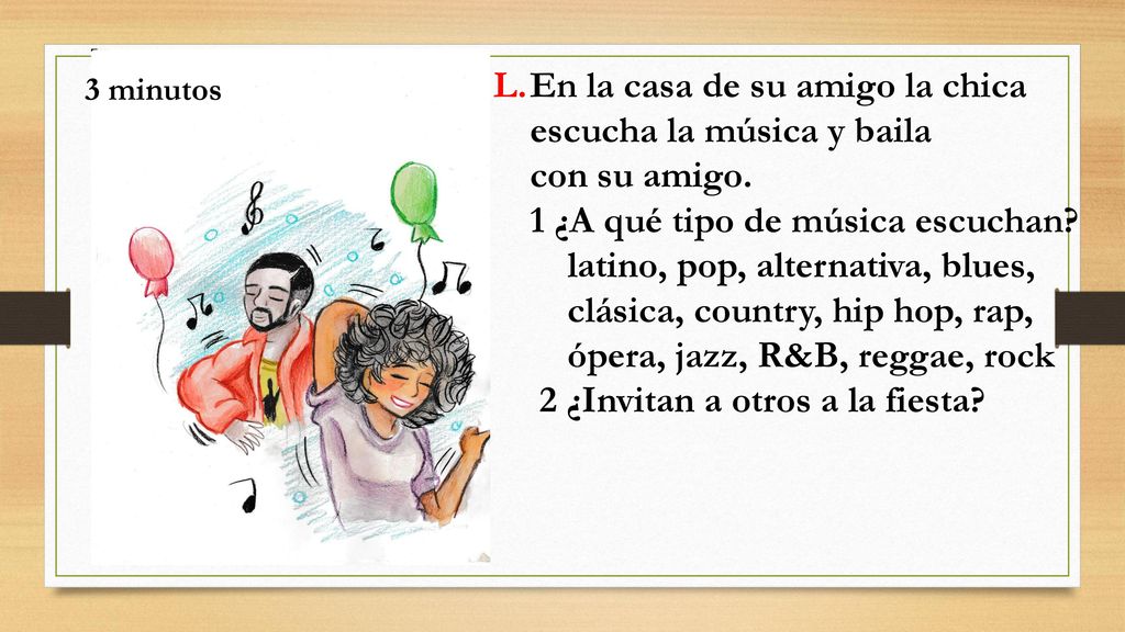 En la casa de su amigo la chica escucha la música y baila