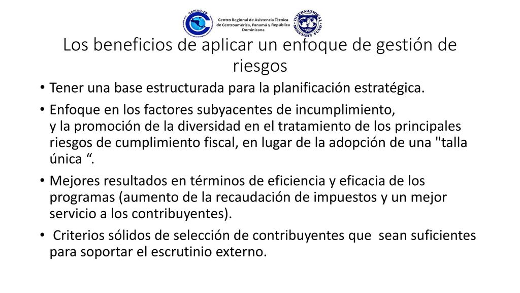 Los beneficios de aplicar un enfoque de gestión de riesgos