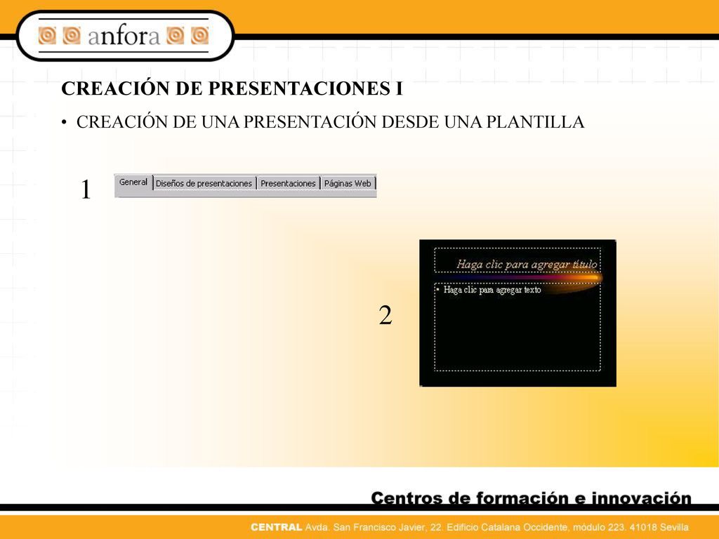 1 2 CREACIÓN DE PRESENTACIONES I FAMILIARIZARSE CON WINDOWS 2000