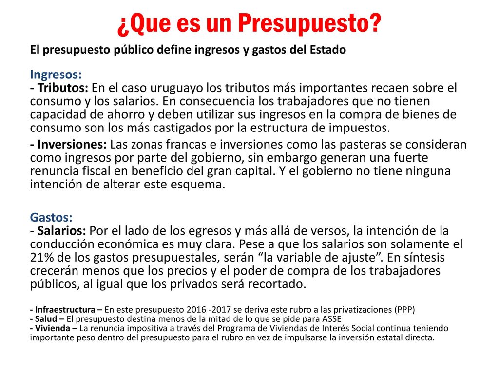¿Que es un Presupuesto El presupuesto público define ingresos y gastos del Estado.