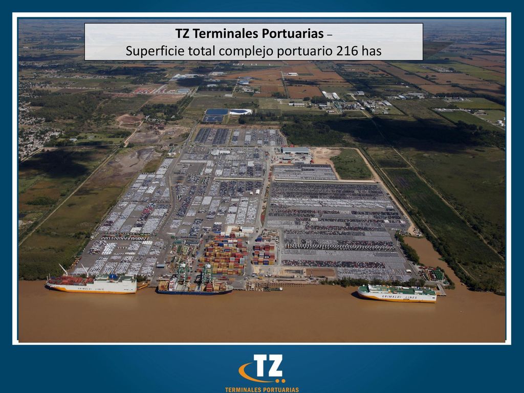 TZ Terminales Portuarias – Superficie total complejo portuario 216 has