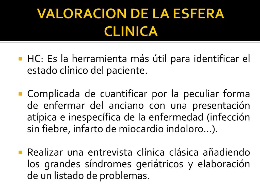 VALORACION GERIATRICA INTEGRAL - ppt descargar