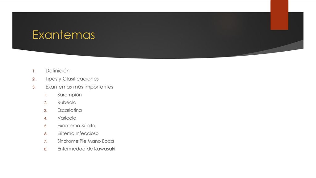 Exantemas Definición Tipos y Clasificaciones Exantemas más importantes