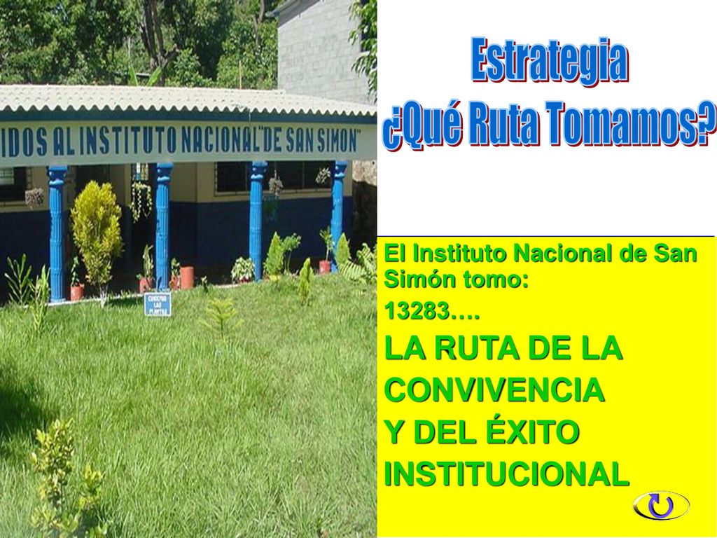 Estrategia ¿Qué Ruta Tomamos LA RUTA DE LA CONVIVENCIA Y DEL ÉXITO