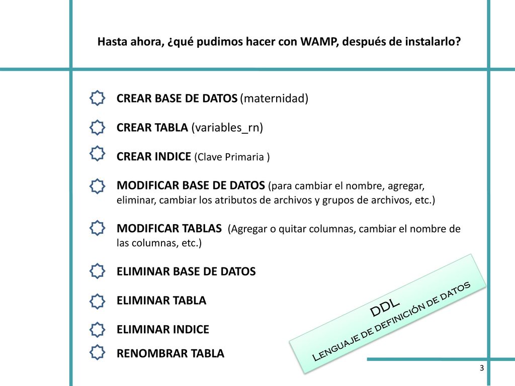 Hasta ahora, ¿qué pudimos hacer con WAMP, después de instalarlo