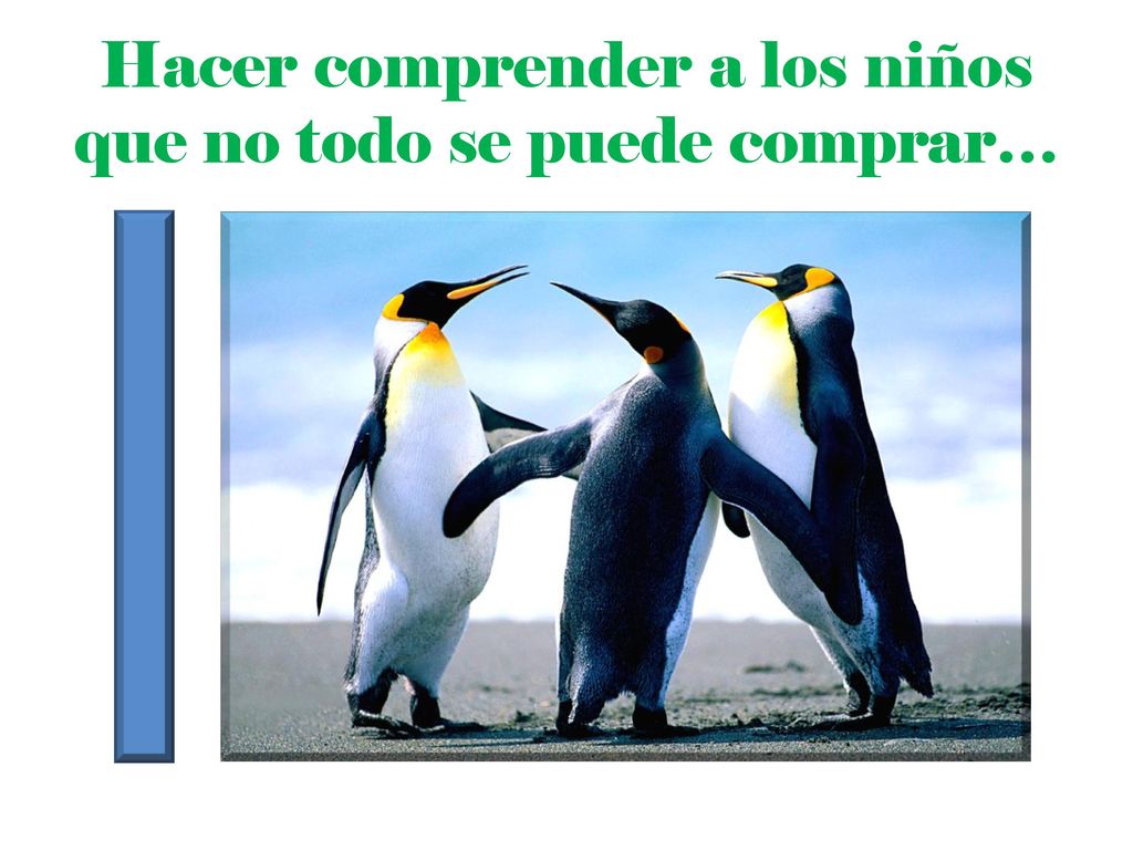 Hacer comprender a los niños que no todo se puede comprar…