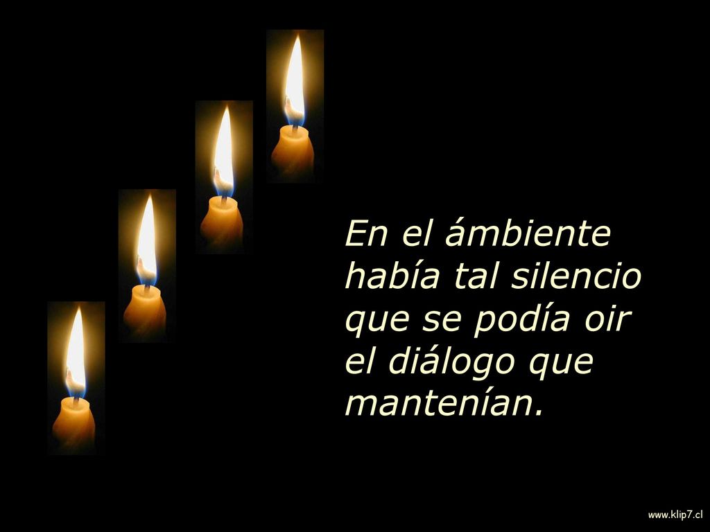En el ámbiente había tal silencio que se podía oir el diálogo que mantenían.