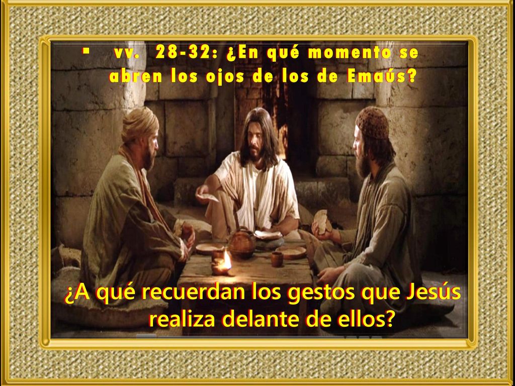 ¿A qué recuerdan los gestos que Jesús realiza delante de ellos