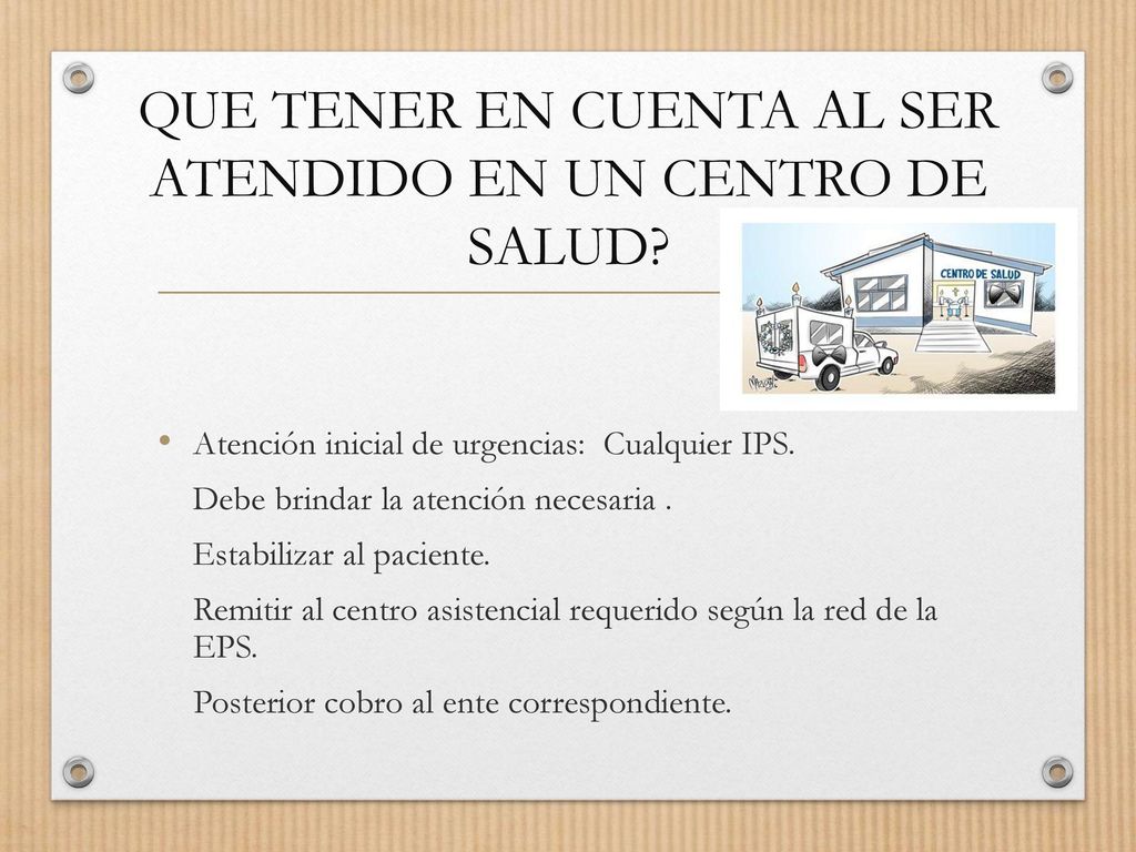 QUE TENER EN CUENTA AL SER ATENDIDO EN UN CENTRO DE SALUD