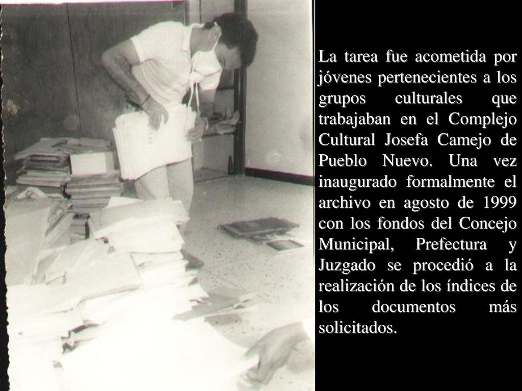 La tarea fue acometida por jóvenes pertenecientes a los grupos culturales que trabajaban en el Complejo Cultural Josefa Camejo de Pueblo Nuevo.