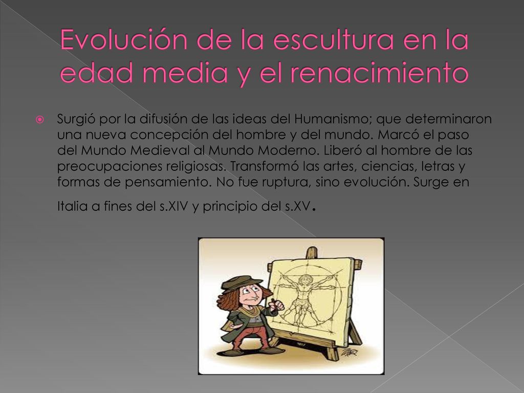 Evolución de la escultura en la edad media y el renacimiento