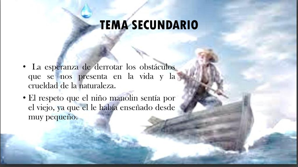 TEMA SECUNDARIO La esperanza de derrotar los obstáculos que se nos presenta en la vida y la crueldad de la naturaleza.