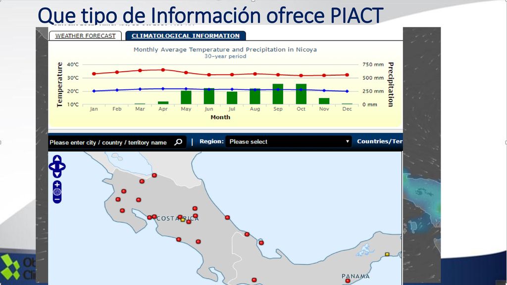 Que tipo de Información ofrece PIACT