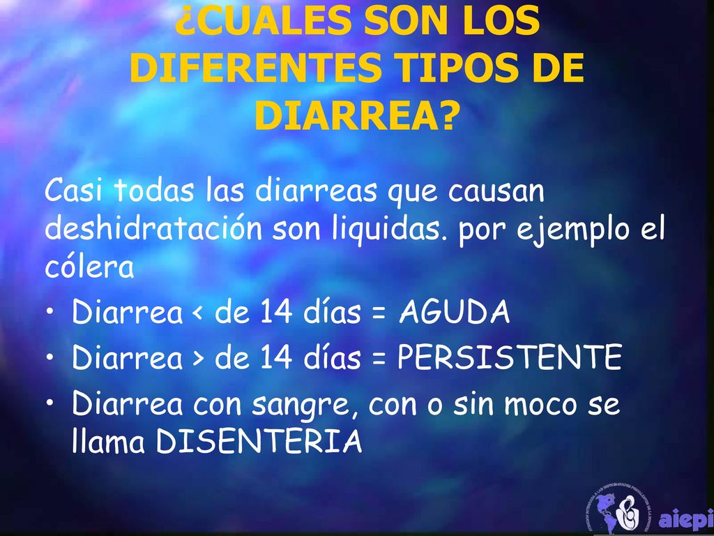 ¿CUALES SON LOS DIFERENTES TIPOS DE DIARREA