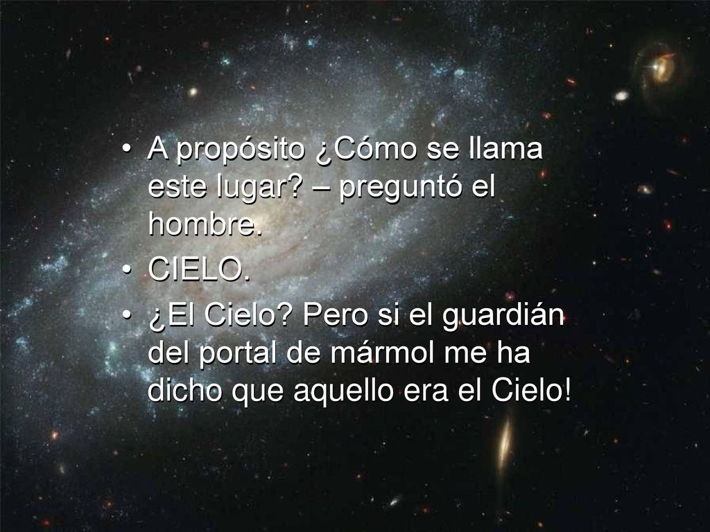 A propósito ¿Cómo se llama este lugar – preguntó el hombre.